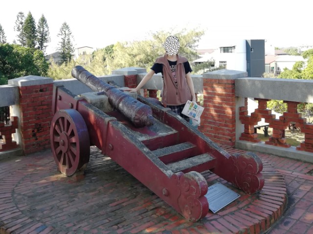 安平古堡の観賞用の砲台
