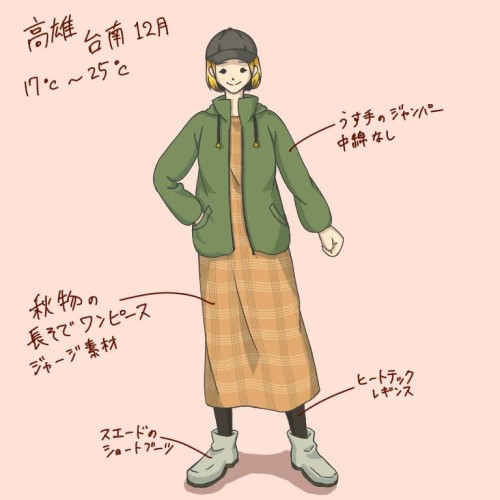 台湾での12月の服装